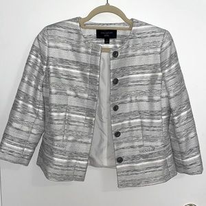 Ann Taylor Factory Cropped Suit Blazer